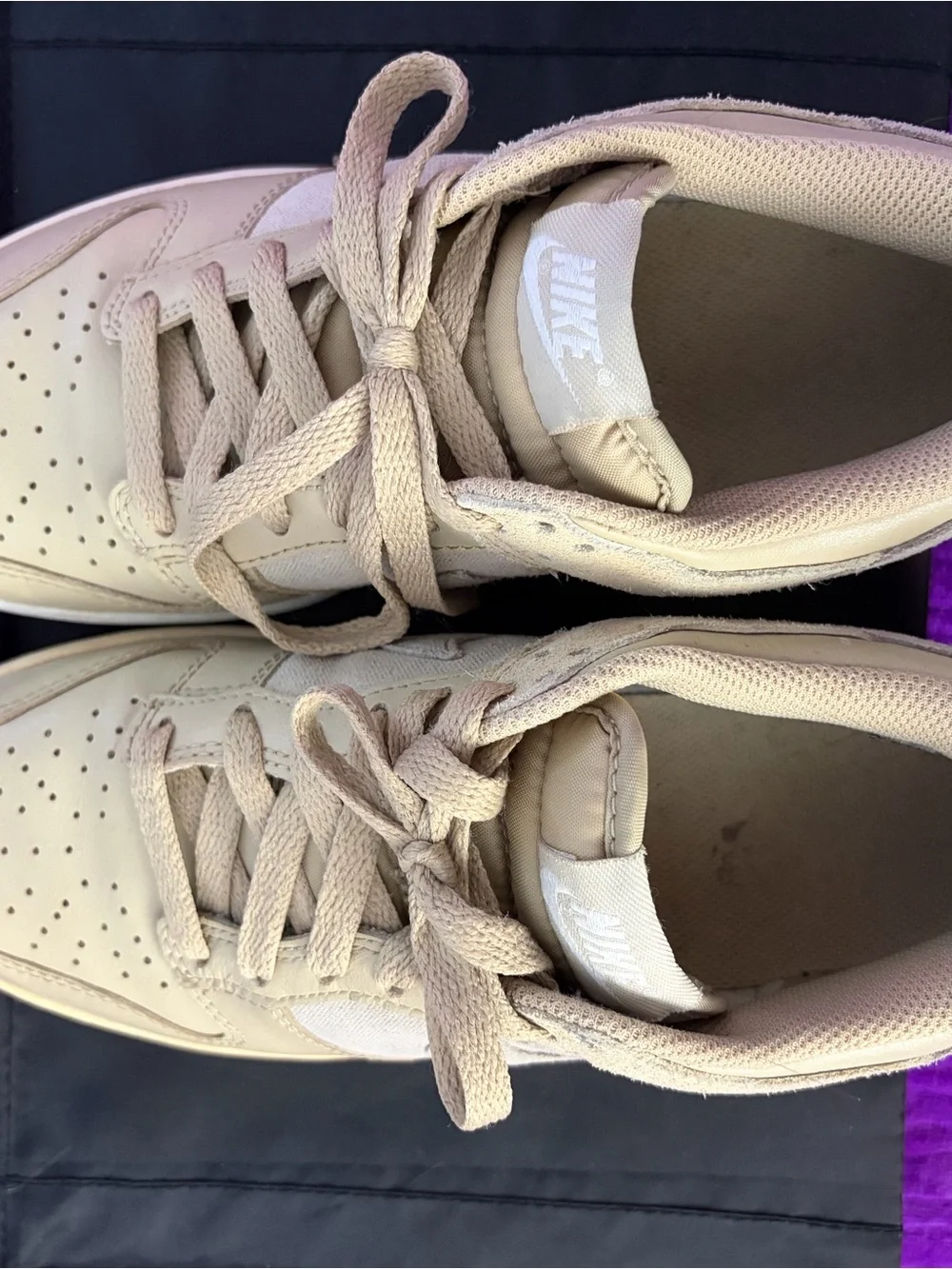 Women's Nike Beige Low-Top